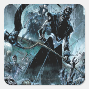 Black Lantern Corps Panel Square Sticker