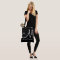 Black large tote bag with name