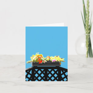 black lattice note card