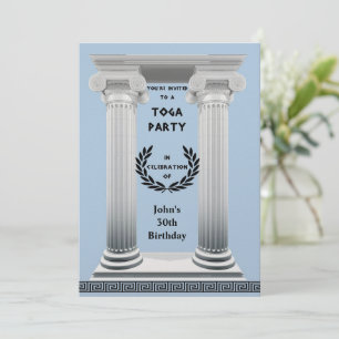 Black Laurel Wreath Invitation