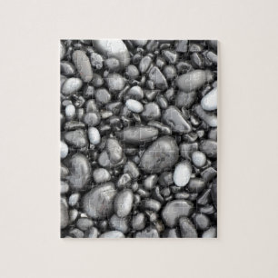 Black lava pebbles pattern jigsaw puzzle