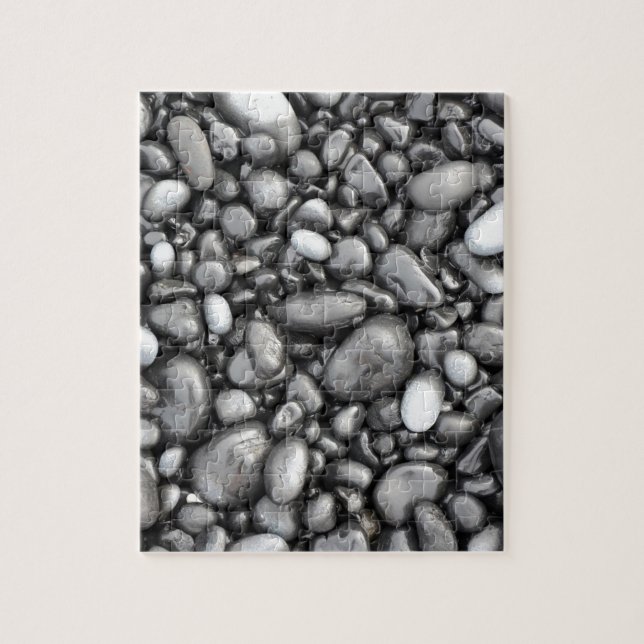 Black lava pebbles pattern jigsaw puzzle (Vertical)