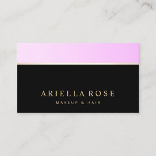Black Lavender Ombre Beauty Salon Business Card