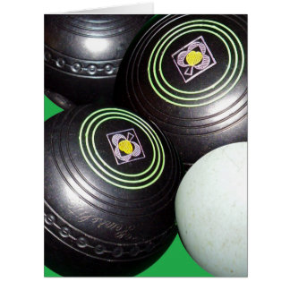 Black Lawn Bowls And Kitty,