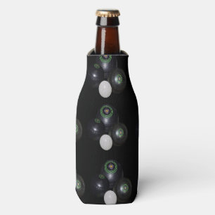 Black  Lawn Bowls And Kitty, Bottle Cooler
