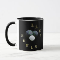 Black Lawn Bowls, Coffee Mug