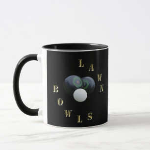 Black Lawn Bowls, Coffee Mug