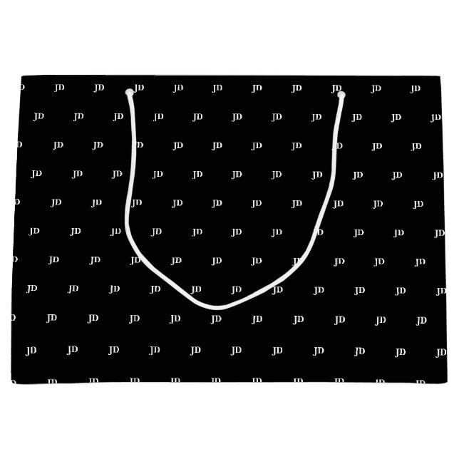 Black Lawyer JD Graduation  Large Gift Bag (Front)
