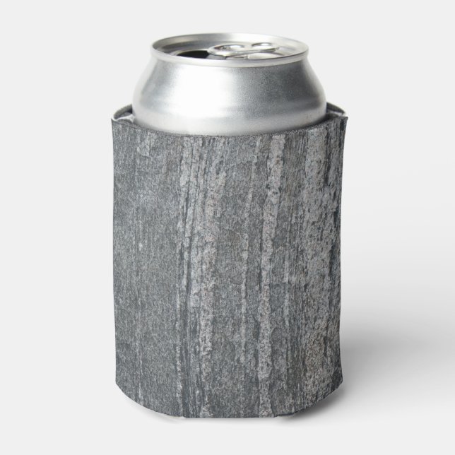 Black Layered Sediment  Can Cooler (Can Front)
