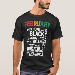 Black Leaders BLM Melanin Pride Afro Black History T-Shirt