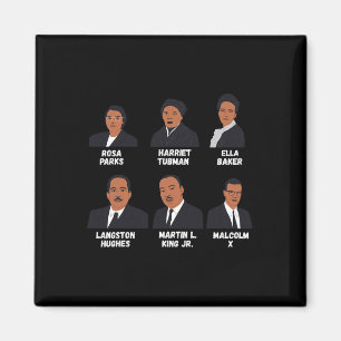 Black Leaders Inspiring Black History African Amer Magnet