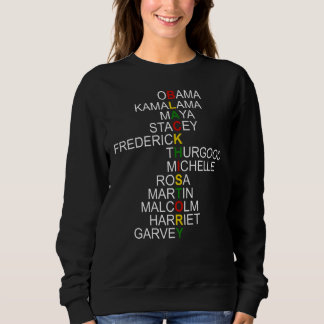 Black Leaders Inspiring Black History African Amer Sweatshirt
