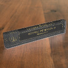 Black Leather and Gold | Logo Name Attorney at Law
