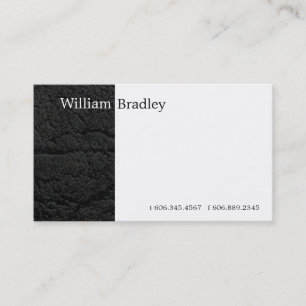 Black Leather Box Business Card