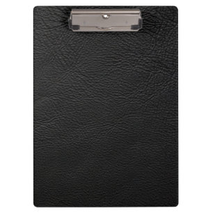 Black leather  clipboard
