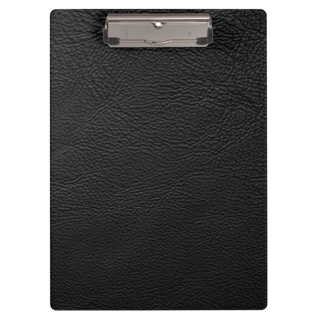 Black leather  clipboard (Front)