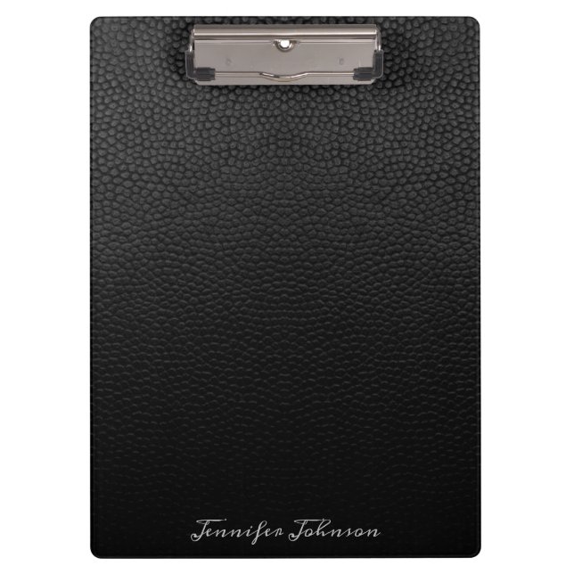 Black Leather Clipboard (Front)