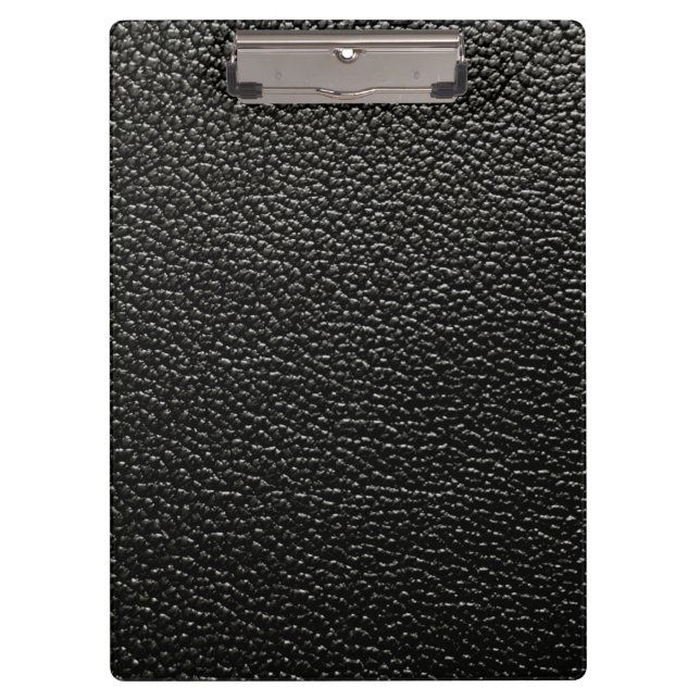 Black leather  clipboard (Front)