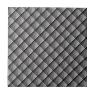 Black leather-look pattern tile