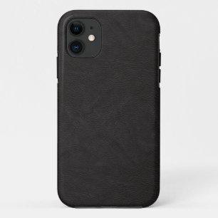 Black Leather Matte Design Case-Mate iPhone Case