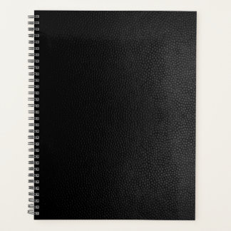 Black Leather Planner
