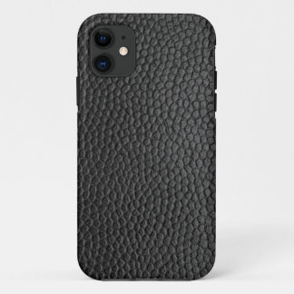 Black Leather Texture Case-Mate iPhone Case