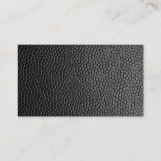 Black Leather Texture Loyalty Card (Front)