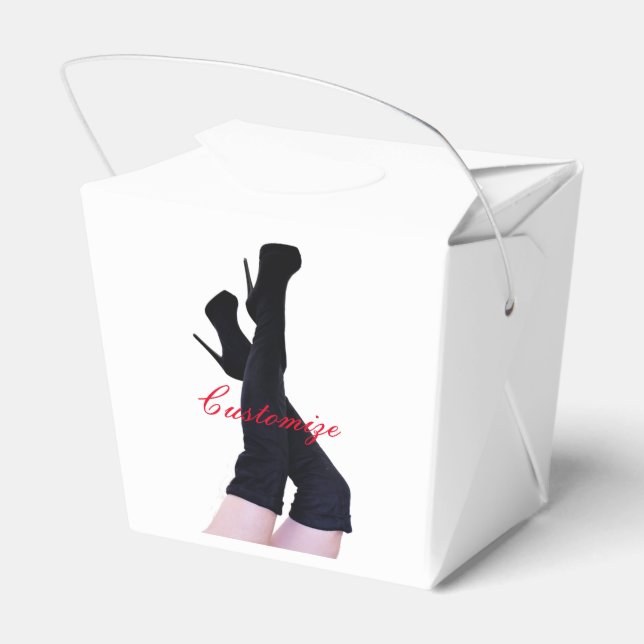 Black Leather Thigh-high Boots Thunder_Cove Favour Box (Back Side)