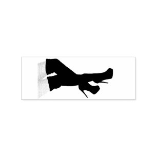 Black Leather Thigh-high Boots Thunder_Cove Rubber Stamp