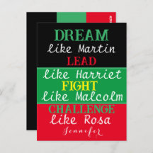 Black legacy BLM black history month Postcard