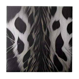 Black Leopard Ceramic Tile Sets