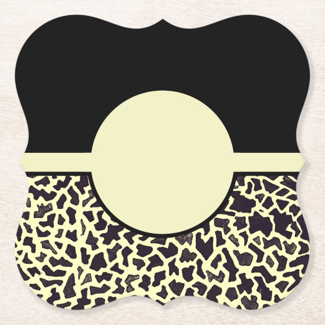 Black Leopard Coasters (Front)