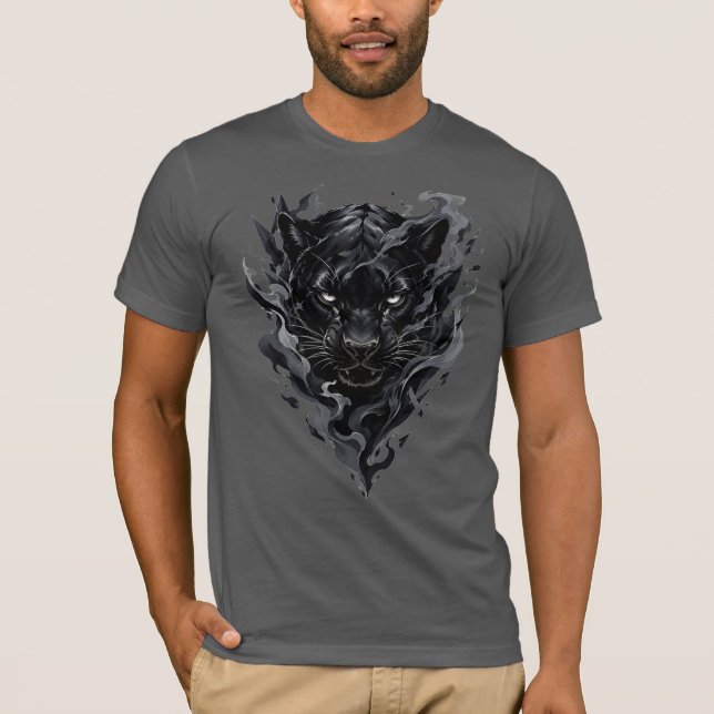 Black Leopard Graphic T-Shirt (Front)