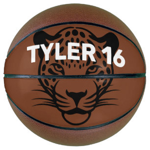 Black Leopard Personalise Basketball