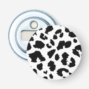 BLACK LEOPARD PRINT BOTTLE OPENER