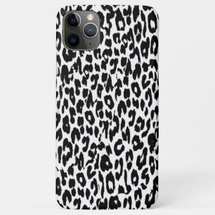 Black Leopard Print Skin Fur Case-Mate iPhone Case