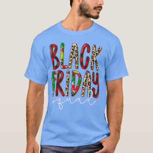 Black Leopard Red Plaid Friday Squad, Merry Christ T-Shirt