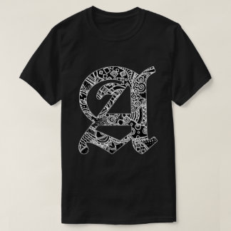 Black letter 'A' in Gothic style  T-Shirt
