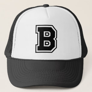 Black Letter "B" Trucker Hat