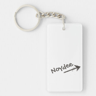 Black Lettering and Arrow on your Key Ring