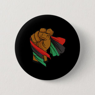 Black Liberation Flag Juneteenth Pan African Unia 6 Cm Round Badge