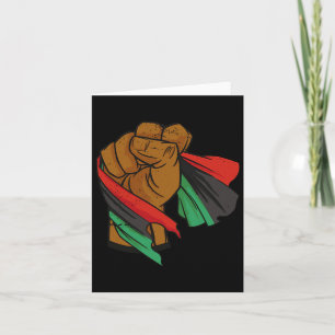 Black Liberation Flag Juneteenth Pan African Unia  Card