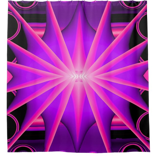 Black Light fun..... Shower Curtain (Front)