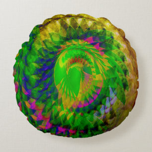 Black Light Nights..... Round Cushion