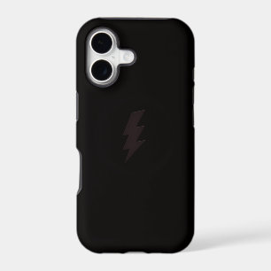 black lightning bolt iphone case