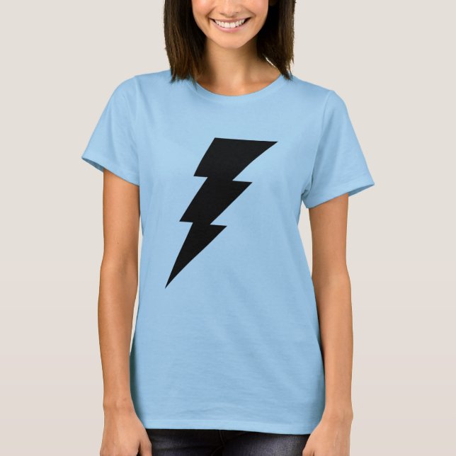 Black Lightning Bolt Women's shirt (Front)