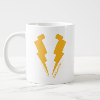 Black Lightning Bolts Graphic Large Coffee Mug
