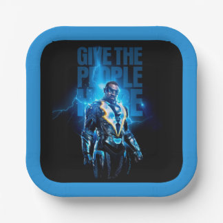 Black Lightning - Give The People Hope Paper Plate