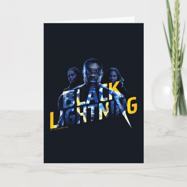 Black Lightning Heroes Graphic Card (Front)