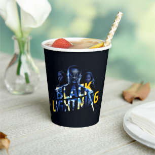 Black Lightning Heroes Graphic Paper Cups